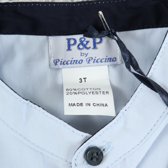 PICCINO PICCINO shirt, boy's size 3T - Picture 4 of 4